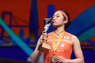 Korea Selatan tampil dominan dengan merebut tiga gelar dan keluar sebagai juara umum Kejuaraan Bulu Tangkis Asia 2026 di China.