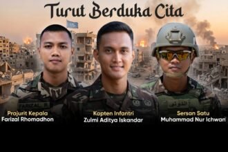 Gugur di Tanah Konflik, Tiga Prajurit TNI Dipulangkan dari Lebanon