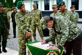 Dampingi Menhan, Wapang TNI Tinjau Pembinaan Yonif TP 805KSW