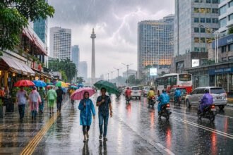 Prakiraan Cuaca Jakarta, 19 Mei 2026 Waspada Hujan dan Petir Sore Hari