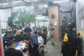 Detik-detik Markas Judol Internasional di Jakarta Barat Digerebek, Berkedok Kantor Modern