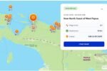 Gempa bumi magnitudo 4,1 mengguncang wilayah dekat pantai utara Papua Barat pada Jumat dini hari menurut data real-time BMKG.
