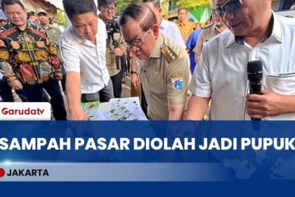Gubernur Jakarta Tinjau Pengolahan Sampah Organik Pasar Kramat Jati