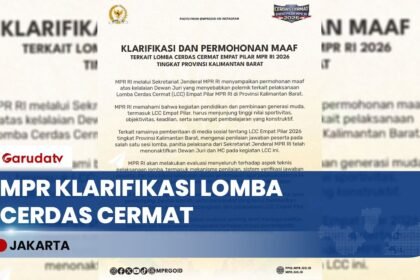 Akhirnya Minta Maaf! Buntut Polemik Lomba Cerdas Cermat di Kalbar, MPR RI Nonaktifkan Juri & Host