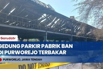 LAUTAN API! Ratusan Motor Karyawan Hangus Terbakar di Parkiran Pabrik Ban Purworejo!