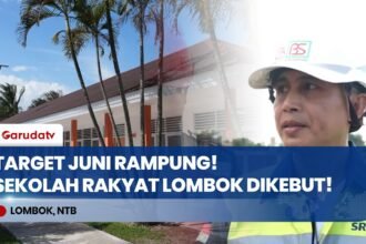 KEBUT TARGET! Ratusan Pekerja Dikerahkan Demi Rampungkan Sekolah Rakyat di Lombok!