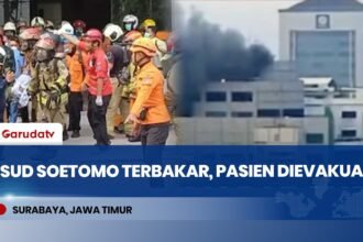 Kebakaran Hebat Landa RSUD Dr Soetomo, Pasien Dievakuasi