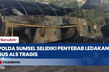 Polda Sumatera Selatan Duga Titik Api Bus ALS Berasal dari Tangki Minyak Truk