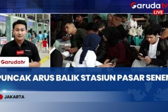 HEADLINE NEWS - Ribuan Penumpang Padati Stasiun Pasar Senen Hari Ini