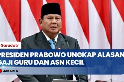 Presiden Prabowo Bongkar Alasan Gaji Guru & ASN Masih Kecil!