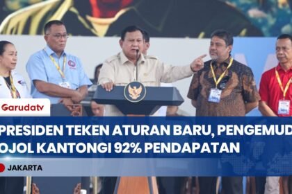 Presiden Prabowo Teken Perpres Perlindungan Pekerja Transportasi Online