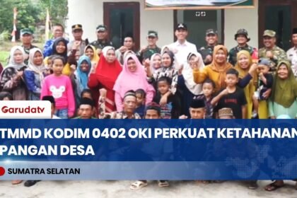 Program TMMD Ke-128 Perkuat Infrastruktur dan Ketahanan Pangan Desa