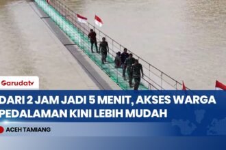 Jembatan Perintis Garuda Pangkas Waktu Tempuh Warga Aceh Tamiang Jadi 5 Menit