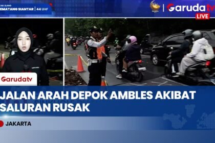 Jalan Ambles Picu Kemacetan, Dinas SDA Lakukan Penanganan Darurat