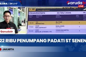 Libur Panjang Iduladha dan Waisak, Pergerakan Penumpang di Stasiun Pasar Senen Masih Tinggi