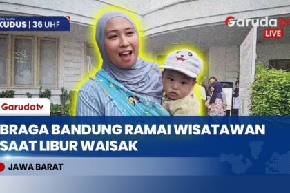 Libur Panjang Waisak, Kawasan Braga Bandung Dipadati Wisatawan