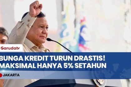 PRESIDEN PRABOWO! Perintahkan Bank Negara Pangkas Bunga Kredit Rakyat Jadi 5% Setahun!