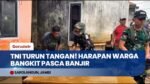AKSI NYATA! Prajurit TNI Yonif 896 Terjang Lumpur Demi Pulihkan Sekolah & Kantor Desa Pasca Banjir