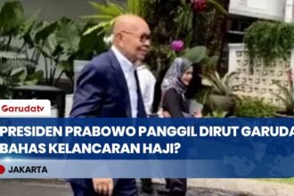 Presiden Prabowo Panggil Dirut Garuda Indonesia ke Istana Negara Jakarta