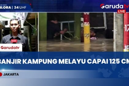 Ratusan Rumah di Kampung Melayu Terendam Banjir hingga 125 Sentimeter