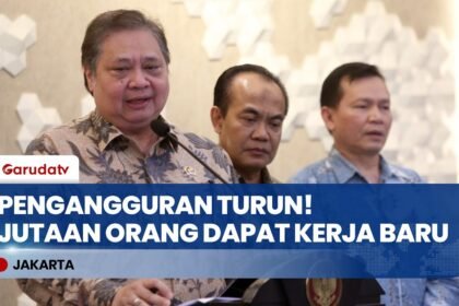 Kabar Gembira! Pengangguran Turun ke 4,68%, Airlangga Hartarto Ungkap Jutaan Lapangan Kerja Baru!