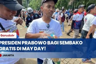 MAY DAY FIESTA! Ribuan Buruh Senang Terima Paket Sembako Gratis dari Presiden Prabowo di Monas!