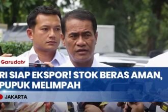 Indonesia Mendunia! Mentan Lapor Presiden: Stok Beras Melimpah & Siap Ekspor Pupuk ke 4 Negara