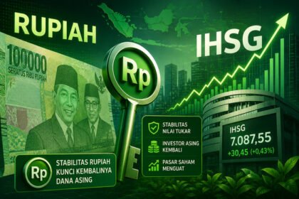 Rupiah menjadi faktor kunci yang menentukan kembalinya aliran dana asing ke pasar saham Indonesia.
