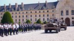 Presiden RI Prabowo Subianto mendapat sambutan kenegaraan penuh kehormatan saat tiba di Les Invalides, Paris, sebelum melanjutkan agenda diplomatik bersama Presiden Prancis Emmanuel Macron.