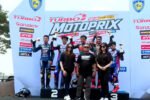Duel panas kelas 125cc Novice Motoprix 2026 berakhir dramatis dengan kemenangan tipis M Afin di Sirkuit Bung Tomo.