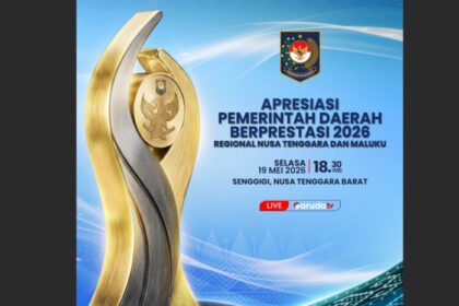 Kemendagri bersama Garuda TV menggelar 'Apresiasi Pemerintah Daerah Berprestasi 2026' di Senggigi, Lombok Barat, untuk memberikan penghargaan kepada daerah inovatif dengan capaian pembangunan terbaik di Indonesia Timur.