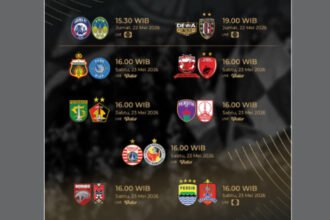 Pekan ke-34 BRI Super League 2025-26 digelar pada 22–23 Mei 2026 dan menjadi laga penentuan gelar juara, tiket zona atas, serta nasib tim-tim yang mendekati zona degradasi.