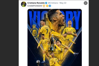 Ronaldo rayakan gelar juara Al Nassr dengan cara unik, tapi malah jadi bahan perdebatan warganet.