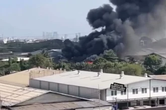 Gudang di Pluit Terbakar, 14 Unit Pemadam Dikerahkan