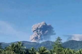 Gunung Dukono Kembali Tunjukkan Aktivitas Vulkanik