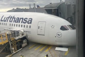 Roda Depan Boeing 787 Lufthansa Tiba-tiba Ambles di Bandara Frankfurt, Sejumlah Kru Terluka