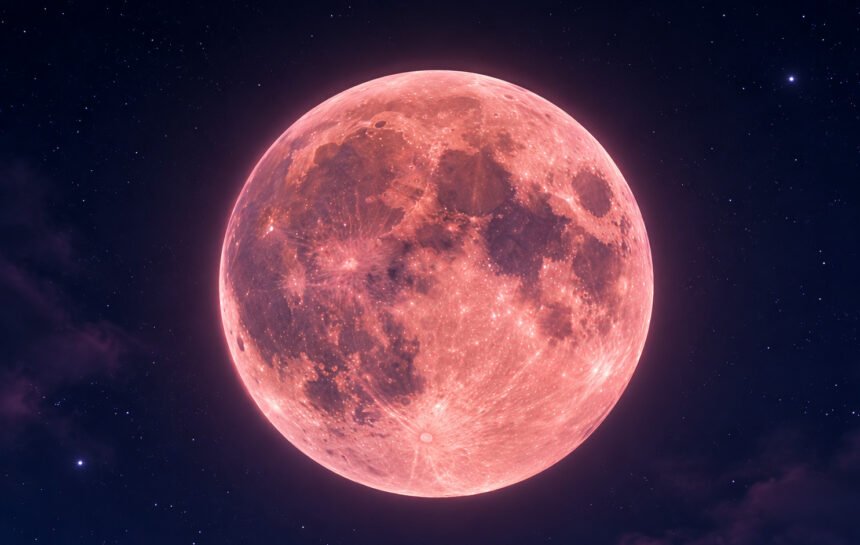 Strawberry Moon 2026 diperkirakan tampil memukau di langit Indonesia pada malam 29 Juni dengan Bulan terlihat lebih besar dan berwarna keemasan saat baru terbit di ufuk timur.