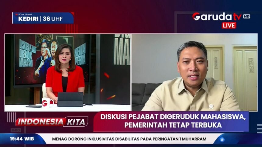 Sikapi Dinamika di UGM, Wamentan Sudaryono Rangkul Mahasiswa dan Ajak Dialog Bersama