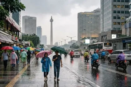 Prakira Cuaca 14 Juni, BMKG: Sejumlah Wilayah Jakarta Diguyur Hujan