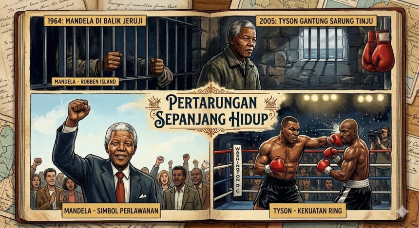Jejak 12 Juni: Dari Mandela di Balik Jeruji hingga Tyson Gantung Sarung Tinju
