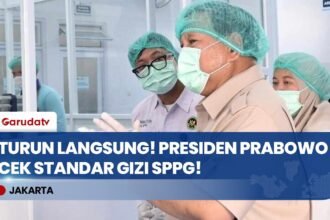 Pakai APD Lengkap, Presiden Prabowo Sidak Produksi Makan Bergizi Gratis di Palmerah!
