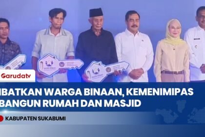 Menteri Imipas Serahkan 5 Rumah dan 1 Masjid Hasil Program Bedah Rumah