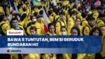 Aksi BEM SI di Bundaran HI Bahas Tantangan Ekonomi yang Dihadapi Masyarakat