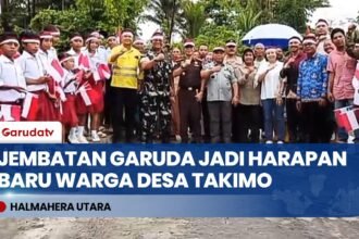 Jembatan Garuda Resmi Beroperasi, Permudah Akses Warga Pedalaman Halmahera Utara