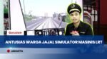 Antusias Warga Jajal Sensasi Menjadi Masinis LRT di Jakarta Fair Kemayoran 2026