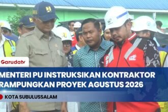 Menteri PU Optimis Sekolah Rakyat Subulussalam Rampung Agustus 2026