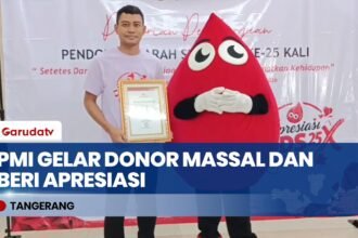 PMI Tangerang Gelar Donor Darah, 54 Pendonor Setia Terima Penghargaan
