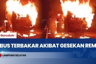 Bus Hangus di Tol Trans Sumatra, Penumpang Selamat Tanpa Korban Jiwa