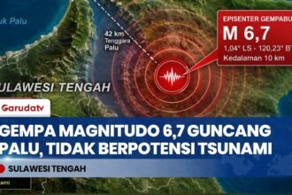 BMKG Pastikan Gempa Palu Tak Berpotensi Tsunami