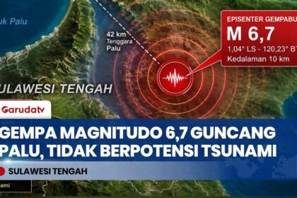 BMKG Pastikan Gempa Palu Tak Berpotensi Tsunami